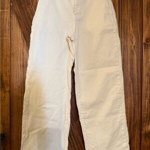 Everlane Women's Cream Wide Leg Pants